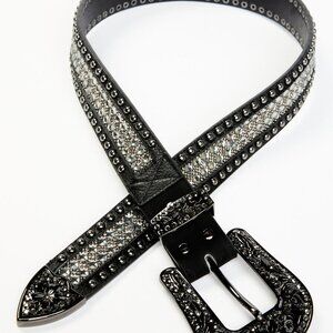 Wonderwest Women’s Rhinestone Belt (L)